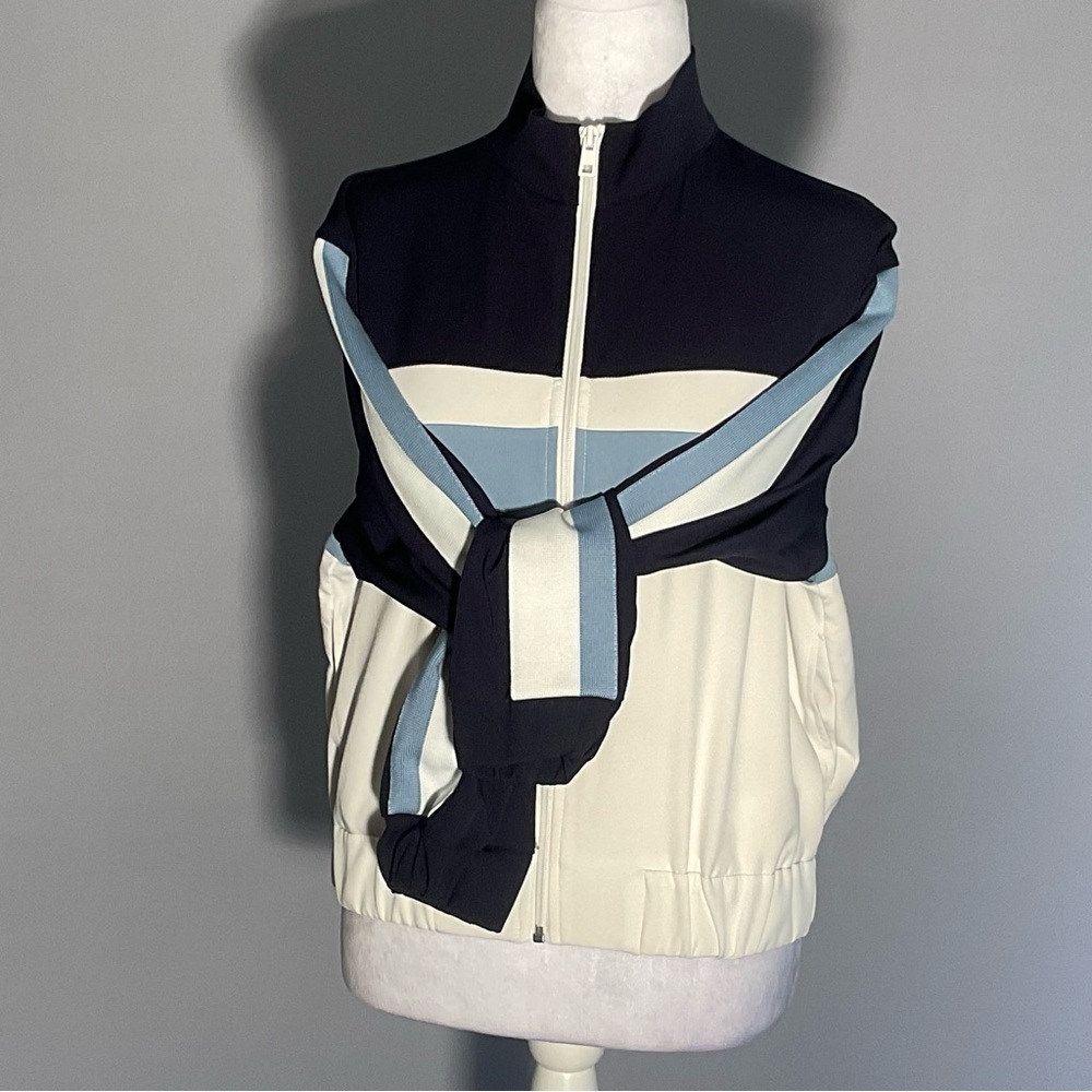 Zara Zip Front Colorblock Track Jacket Size Medium - Picture 6 of 16